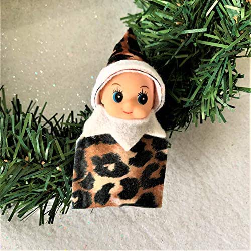 Cheetah Baby Elf Doll Toddler Elf Christmas Elf in Training