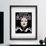 Madonna Motivational Typography Quote Print or Framed Home Decor Poster Wall Art 