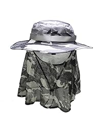 apas al aire última intervensión Packable grande Brimmed Sun UV Cut camuflaje Pesca cubeta Sombreros Caps
