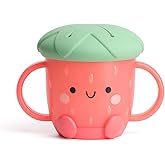 Itzy Ritzy Toddler Snack Cup - Spill-Proof Snack Cup for Toddlers with Soft Silicone Lid for Easy Food Access - Easy-To-Hold 