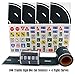 Fun Road Tape for Toy Cars, 2 Rolls of 33’x2.4”, Bonus 100 Die Cut Traffic Sign Stickers and 4 Curves, Perfect to Keep Your Kids Away from Screens, Develop Their Imagination and Memory, Play and Learn