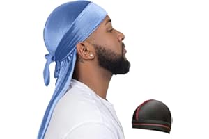 FORCEWAVE Velvet Durag for Men Wave Cap Velvet Dorag for Men Women 360 Wave