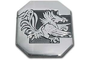 ELEKTROPLATE South Carolina Gamecocks Premier Chrome Metal Auto Emblem