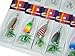 QualyQualy Fishing Spinner Assortment Fishing Lure Spinnerbait Bass Salmon Walleye Trout Spinners Lure Hard Metal Spinner Bait 1/8oz-1/6oz 30Pcs