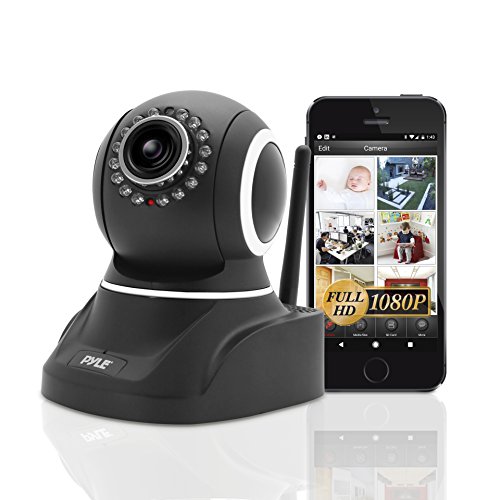 Pyle Indoor Wireless IP Camera HD 1080p Network Security Surveillance