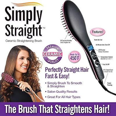 simply straight professional ceramic straightening brush