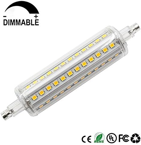 Dayker R7s LED 118mm Dimmable 10W Double Ended J Type 1000LM AC 110V R7s Standard Floodlight Halogen Replacement Bulb(Warm White)
