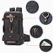 Mens Travel Backpack, Yousu Men's Large Canvas Carry on Backpacks 45L Travel Duffel Bag Backpack Vintage Hiking Bag Shoulder Bag 3-in-1 Black