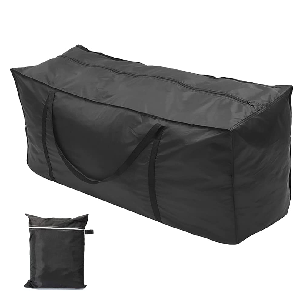 Gicov Patio Cushion Storage Bag Waterproof Extra Large Outdoor Furniture Bag Christmas Tree Storage Bag with Zipper and Handle Indoor Home Multi-Function Organizer