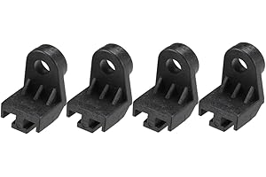 Oispyer 4PCS Electric Radiator Fan Mounting Kit, L Shape Fan Bracket Feet Mounts Legs Install Tabs Universal Plastic Vehicle Engine Radiators Intercooler Cooling Fan Mount Tab