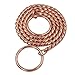MOONPET™ Rose Gold P Snake Dog Choke Chain Collar - Heavy Duty for Small Medium Large Dog Breeds - Command Obedience Dog Training Slip Collar - 24