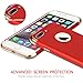 iPhone 7 Plus Case, VANSIN 3 in 1 Ultra Thin and Slim Hard Case Coated Non Slip Matte Surface with Electroplate Frame for Apple iPhone 7 Plus (5.5')(2016) - (Red)