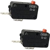 LONYE 3B73362F SZM-V16-FA-63 Microwave Door Switch Fit for LG GE Samsung Microwave Oven WB24X10047 SZM-V16-FD-63 PS3522738 (Normally Open)(Pack of 2)