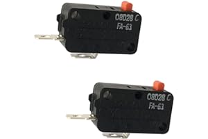 LONYE 3B73362F SZM-V16-FA-63 Microwave Door Switch Fit for LG GE Samsung Microwave Oven WB24X10047 SZM-V16-FD-63 PS3522738 (Normally Open)(Pack of 2)