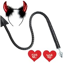 Amazon.com: Devil Tail Anal Plug Horn Headband Devil Tail Cosplay ...