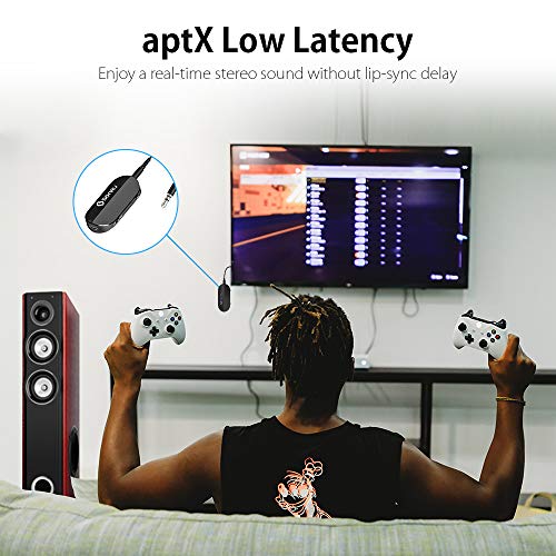 SONRU Bluetooth 5.0 Transmitter Receiver, 2in1 Wireless 3.5mm Aux