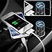 KWE 2.1A / 24W 2-Port Titanium Car Charger for iPhone 6 / 6S Plus / 5S / 5 / 4, iPad, Ipod, Samsung Galaxy, Smart Phones, Tablets(BLACK)