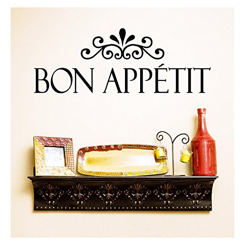 Bon Appetit Vinyl Lettering Wall Decal (10