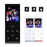 MYMAHDI Music Player, 8GB with Bluetooth MP3 Player Hi-Fi Sound 60 Hours Playback, Portable Audio Player Expandable Up to 128GB (Black)