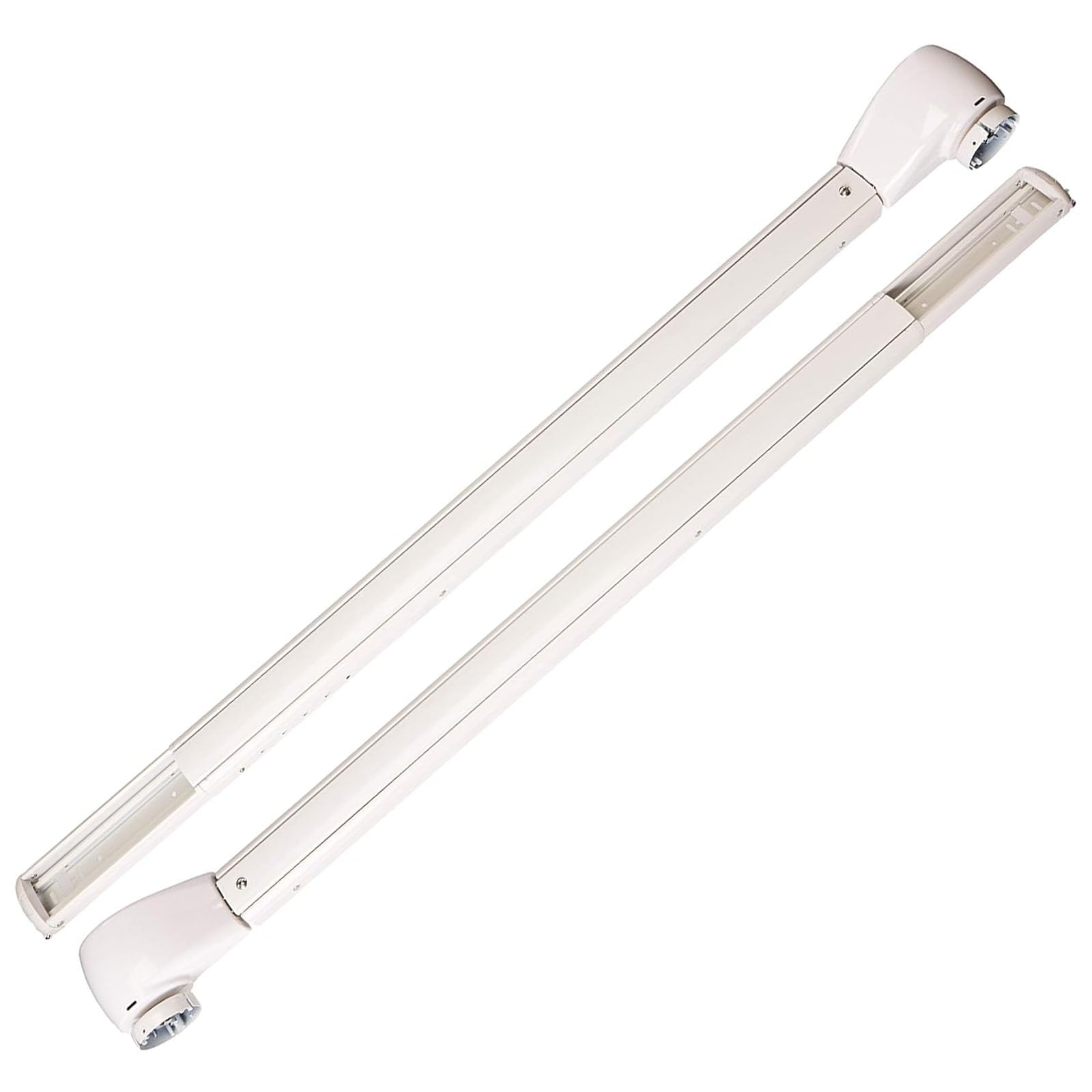 Photo 1 of Carefree OV25APHW Travel'r White with Matching White Casting Adjustable Pitch 12 Volt Electric RV Awning Arms Set
