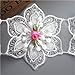 15pcs Flower Lace Ribbon Edge Trim Polyester Voile Colored Buds Floral 6.7×8 cm/ 2.64