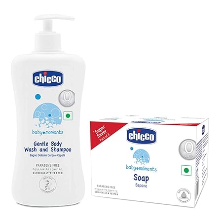 chicco baby moments gentle body wash and shampoo