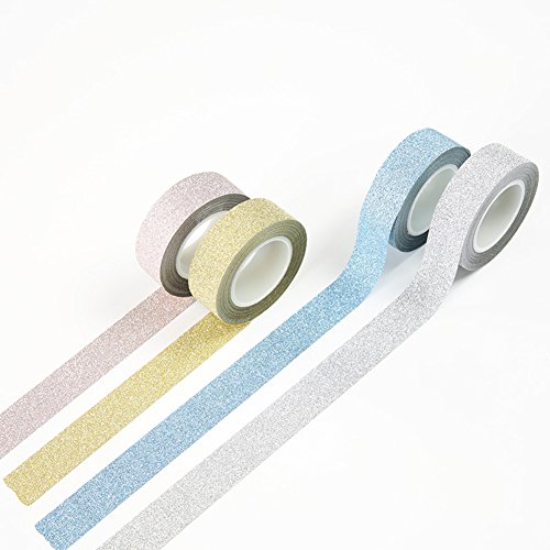 image for cyclamen9 Glitter Washi Tape Masking Tape Decorative Sticker Paper Adh