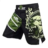 SOTF Boxing Trunks Print Velcro MMA BJJ Shorts for Men and Teens