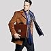 VICUNA POLO Man Briefcase Shoulder Bag Messenger Handbag with combination Lock (brown)