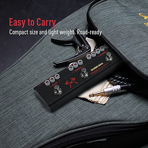 SONICAKE Guitar Multi Effect Pedal Heavy Metal HiGain Distortion Boost