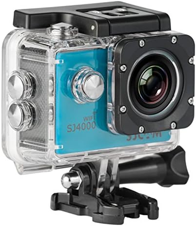 SJCAM Original SJ4000 WiFi Version Full HD 1080P 12MP Diving Bicycle Action Camera 30m Waterproof Car DVR Sports DV with Waterproof Case + 1 EXTRA BATTERY (Blue)