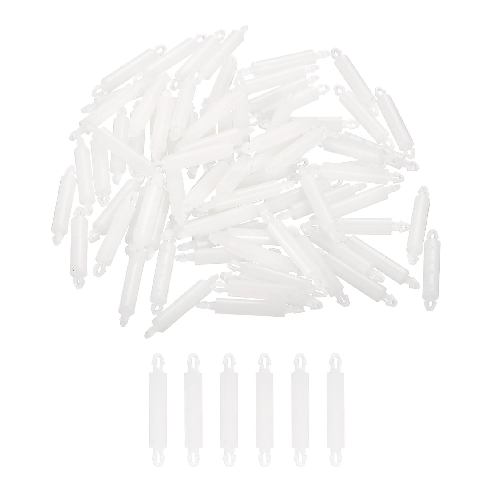 PATIKIL 200PCS PCB Board Isolation Column, Nylon Reverse Locking Circuit Board Clips Standoff Double Head Insulation Bracket Support Height 14mm /0.55"