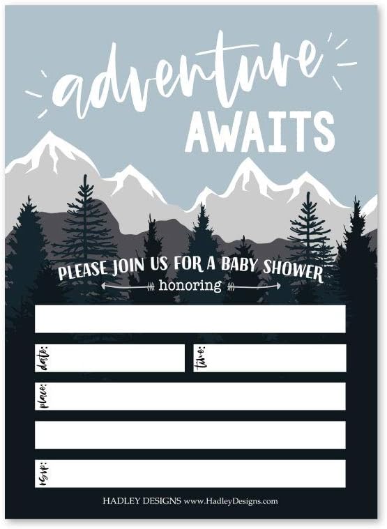 baby shower mountain theme