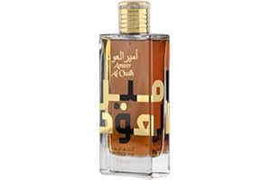 Lattafa Ameer Al Oud Intense Oud for Unisex Eau de Parfum Spray, 3.4 Ounce
