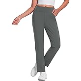 baleaf Women's Fleece Lined Pants Stretch Water Resistant Winter Thermal Travel Pants Cold Weather Gear Pockets Work Golf