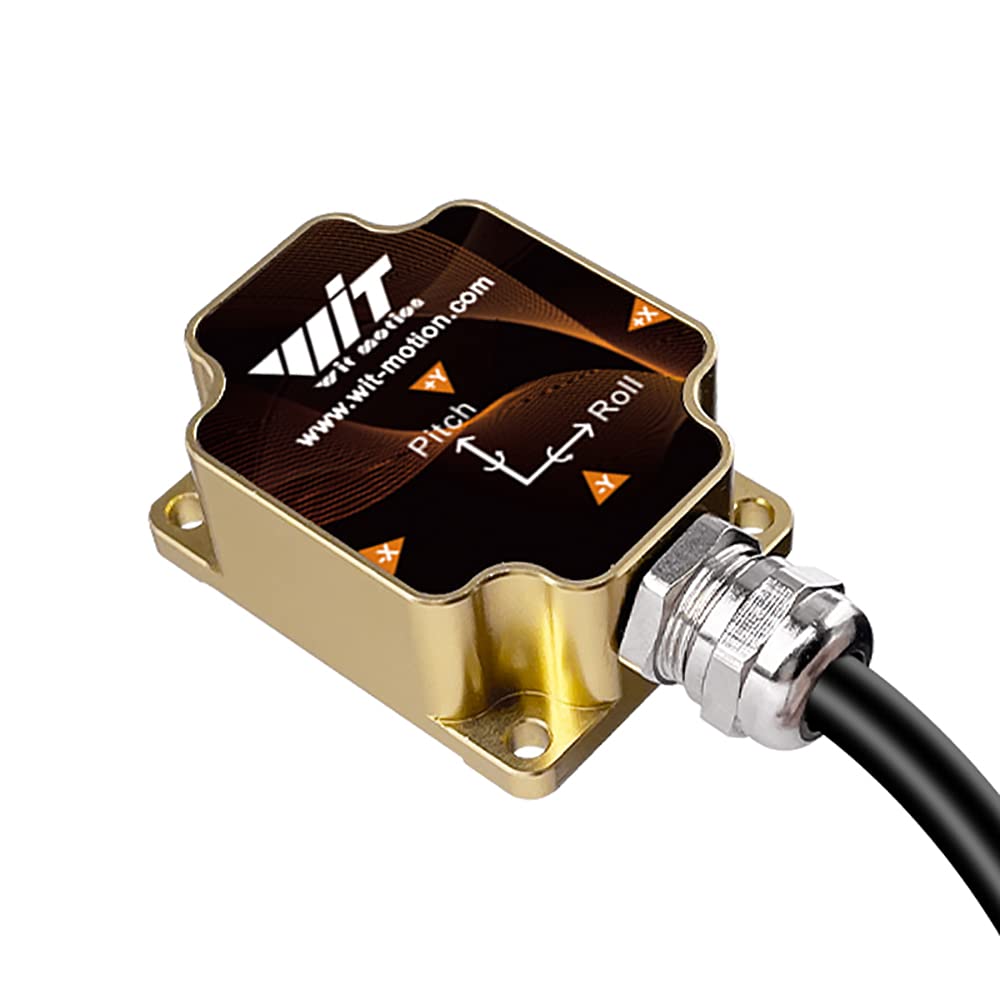 [Ultra-high precision] WitMotion HWT9053-485 (X/Y±0.001°) 3-axis Acc+Gyro+Mag electronic compass sensor, IP68 Triaxial Angle MPU9250 AHRS IMU Temperature&Magnetometer Compnsation for ROS