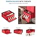 ZOBER Exclusive Hanging Gift Wrap Organizer with Plastic Cover, Convenient Drawer Ribbon Organizer, Durable Construction