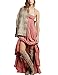 CA Mode Womens Halter Bridesmaid Evening Formal Gown Prom Maxi Long Dress, Pink, Medium