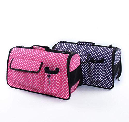 Wetietir Clutch Bag Four-Sided Breathable Pet Backpack Shoulder Bag Out Portable Pet Bag,Spottedpurple,S Dinner Purse (Color : Spottedpurple, Size : Small)