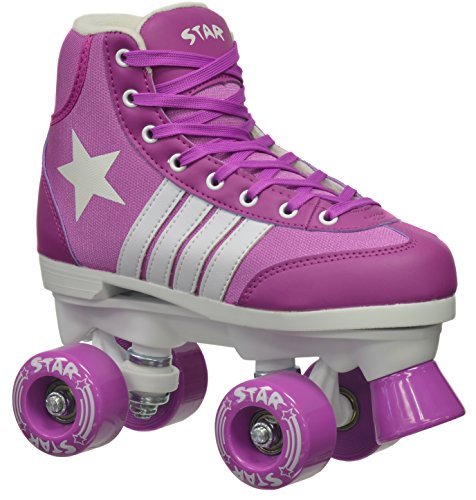 Epic Skates 2016 Epic Star Pegasus 3 Indoor/Outdoor Classic High-Top Quad Roller Skates, Purple
