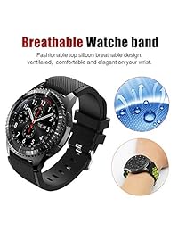 Samsung Gear S3 Frontier   correas de reloj clásicas Hagibis 0.866 en Sólido Reemplazo de metal de negocios de acero inoxidable sólido Samsung Gear S3 Frontier   S3 Reloj deportivo clásico Reloj deportivo Fitness