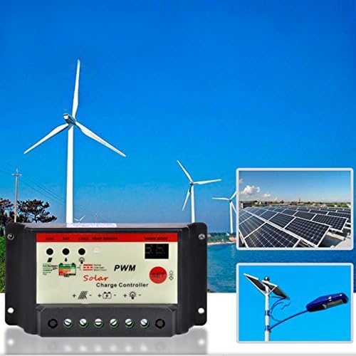 Biligo 10/20/30A 12V/24V PWM Solar Charge Controller Light &amp; Timer Charger Regulator (30A)