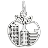 New York Skyline Charm In Sterling Silver, Charms