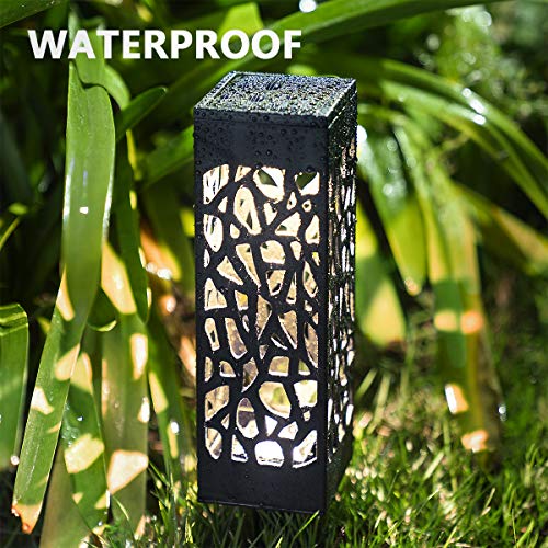 GIGALUMI Solarleuchten Garten 8 Pack warmweiße Solar Gartenleuchte wasserdichte Solarlampen für außen, Garten, Terrasse… – Bild 5