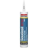 Soudal 146893 Silicone Sealant, Clear, 10.1 Oz