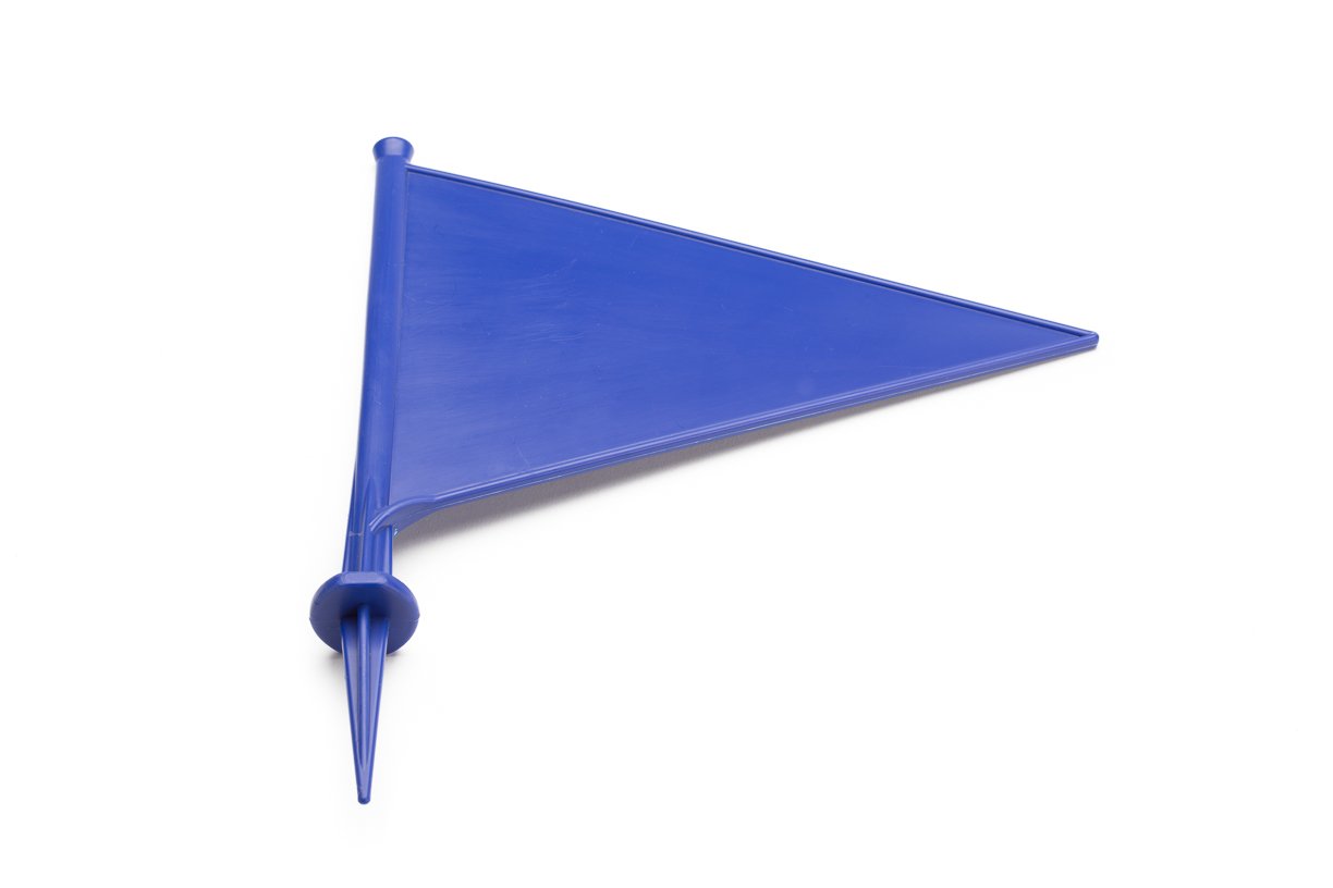 MPL Gardening MPL50120/BLU/10 Cricket and Sports Boundary Marker Flags Pack of 10 - Blue