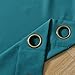 Turquoize Teal Curtains Thermal Insulated Blackout Curtains for Bedroom 63 Inch Length Grommet Top Curtains 2 Panels Set Room Darkening Curtains Drapes for Living Room, 52 x 63 Inches, Teal