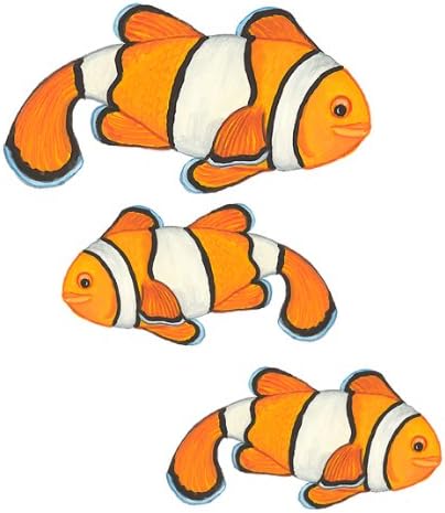 Underwater Tropical Clown Fish Wall Sticker Mural