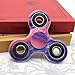 PUNING Fidget Hand Spinner Toy Stress Reducer EDC Focus Toy Relieves ADHD Anxiety Time Killer, C-7 Camouflage Purple Line