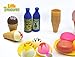 Little Treasures 22- Piece Desserts Ice Cream Playset for Ages 3 and Up for Pretend Play